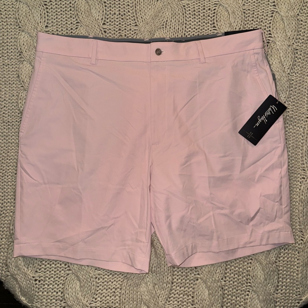 Walter Hagen Soft Pink Men's Flat Front Shorts NEW